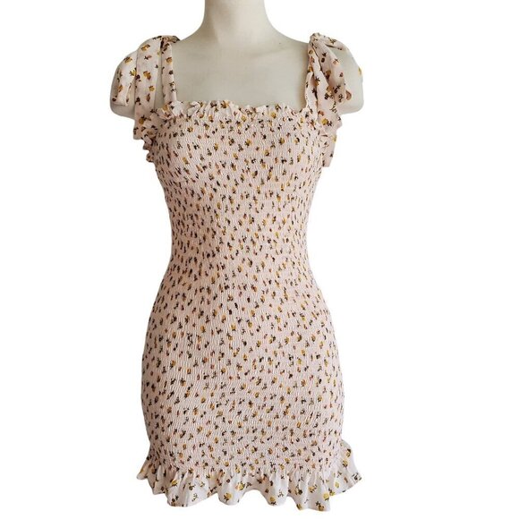 Free People Bella Smocked Slip Style Mini Dress Taylor Swift Size XS - Picture 2 of 12